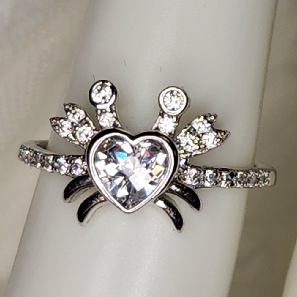 Sz.6 Crab 🦀 Sterling Silver S925 Ring